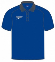 футболка-поло speedo dry polo shirt blue мужская (4222) голубая