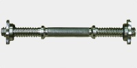 гриф гантельный с замками btc-16, ф25 мм, l-405 мм, хромированный