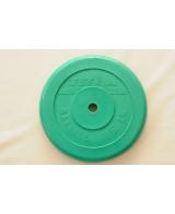 диск обрезиненный с втулкой titan arsenal 26 мм 15 кг. зеленый 