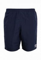 шорты umbro basic woven shorts повседенвные 530114 (091) т.син/бел