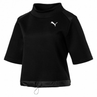 футболка женская puma evostripe sweat tee black 59508401 черная