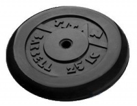 диск обрезиненный titan 26 мм 25 кг. черный