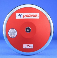 диск тренировочный, пластиковый 0,75 кг polanik tpd11-0,75