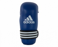 перчатки полуконтакт adidas wako kickboxing semi contact gloves синие adiwakog3