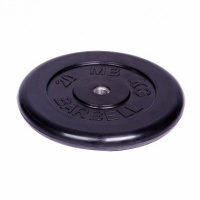 диск обрезиненный d26мм mb barbell mb-pltb26 20кг черный