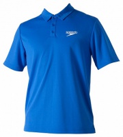 футболка-поло speedo racer unisex technical polo shirt (101) синяя