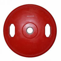 диск олимпийский d51мм grome fitness wp078-25 красный