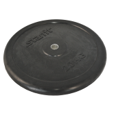диск обрезиненный bb-202, d=26 мм, черный, 20 кг
