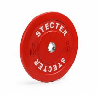 каучуковый тренировочный диск 5 кг (красный)